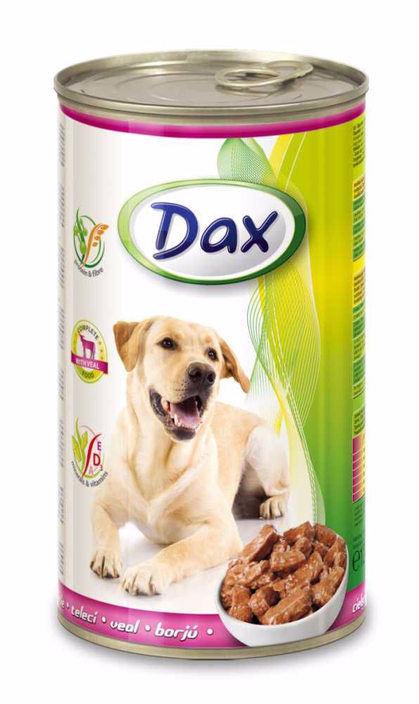 Dax Dog kousky telecí, konzerva 1240 g