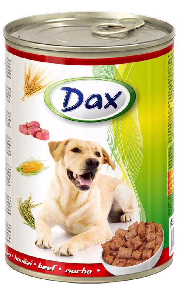 Dax Dog kousky hovězí, konzerva 415 g