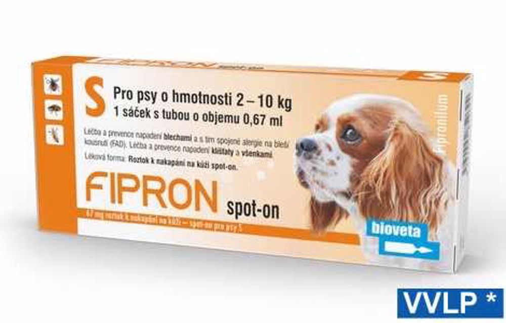 FIPRON spot-on pro psy S, 1 x 0,67 ml