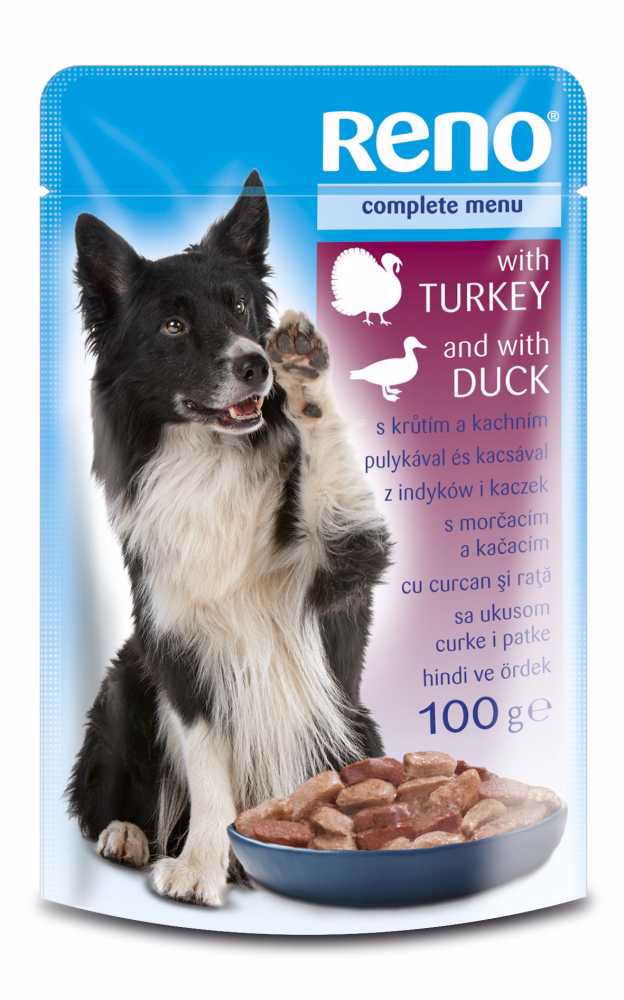 RENO Dog krůta a kachna, kapsa 100 g