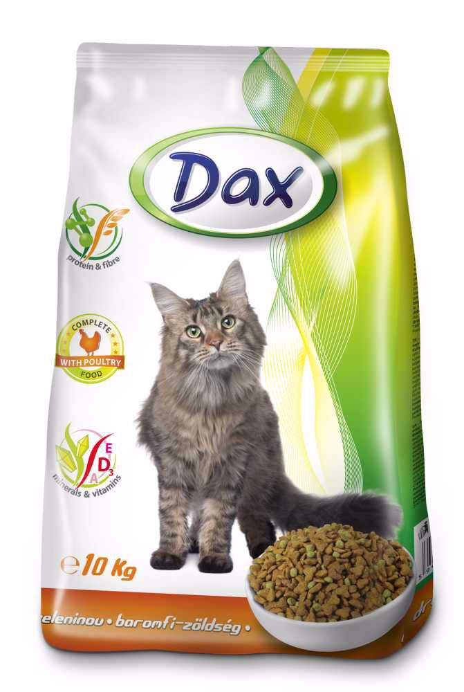 Dax Cat granule drůbeží se zeleninou 10 kg