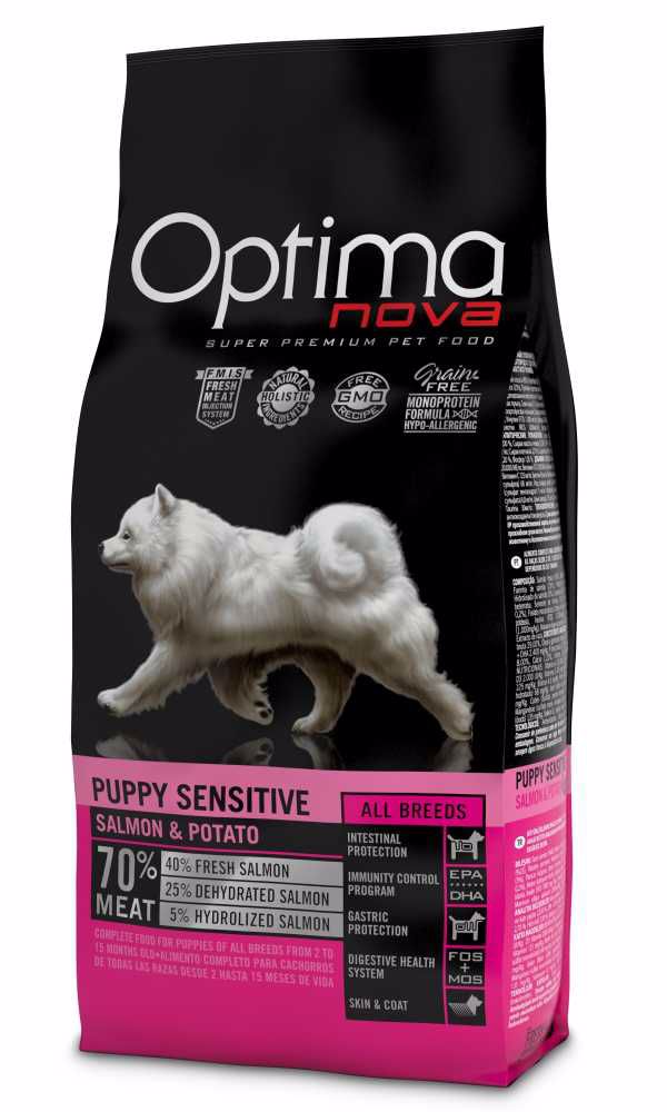 OPTIMAnova dog Puppy Sensitive GF Salmon 2Kg