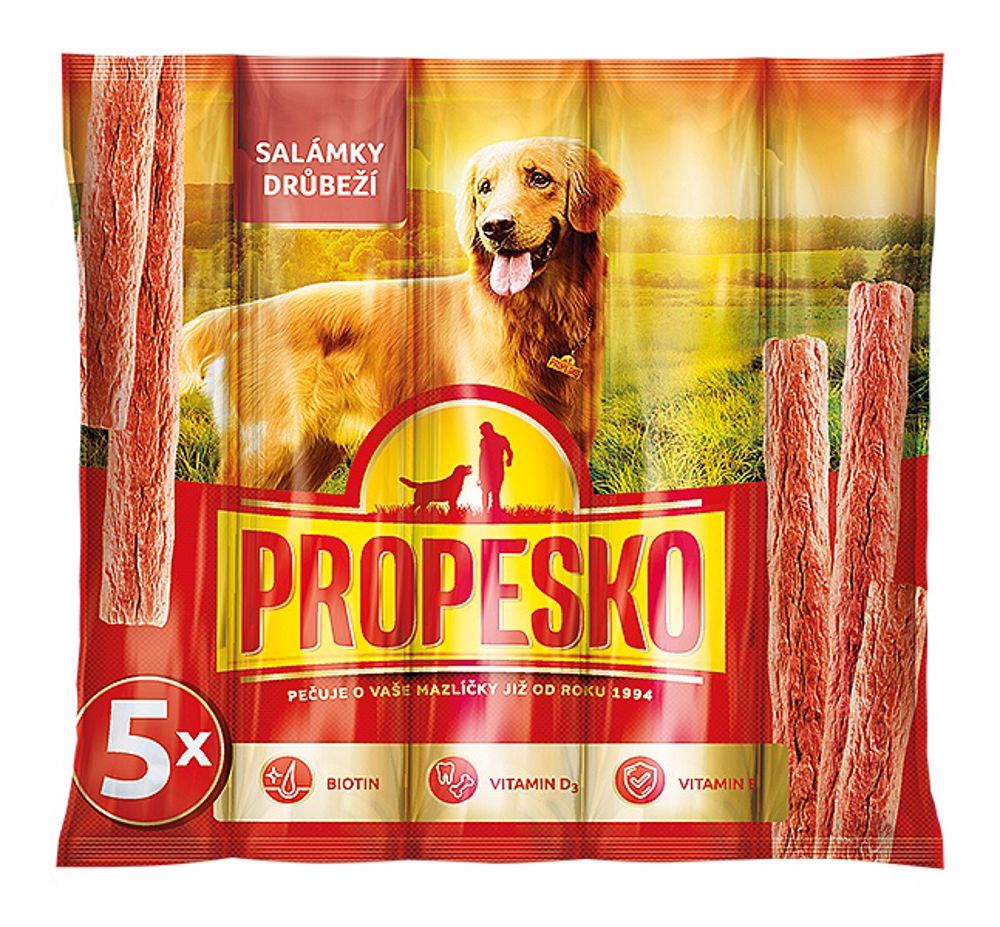 PROPESKO Dog Salamies kuřecí pamlsek (5 ks)
