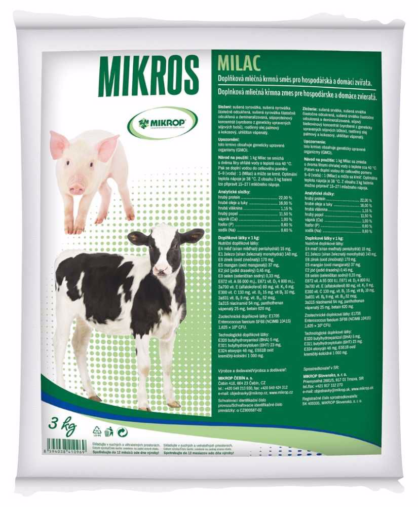 MILAC sušené mléko 3 kg