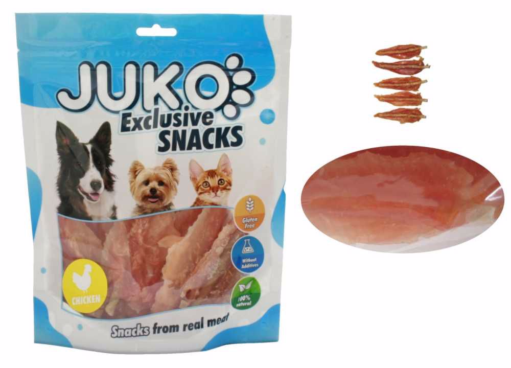 JUKO Snacks Soft Chicken jerky 250 g