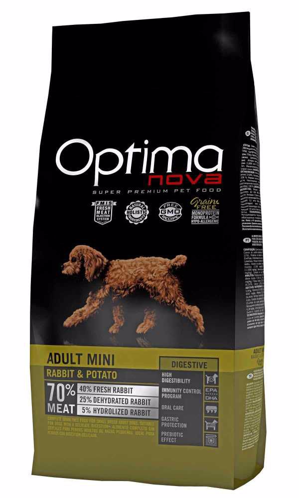 OPTIMAnova dog Adult Mini Digestive Grain Free Rabbit 2Kg