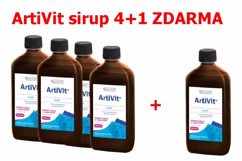 Vitar veterinae Artivit sirup 500 ml AKCE 4+1 ZDARMA