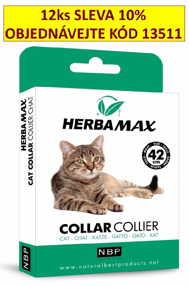 Herba Max Collar Cat repelentní obojek, kočka 42 cm