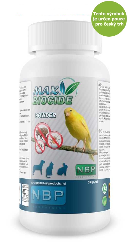 Max Biocide Bird Powder repelentní pudr, pták 100 g !CZ!