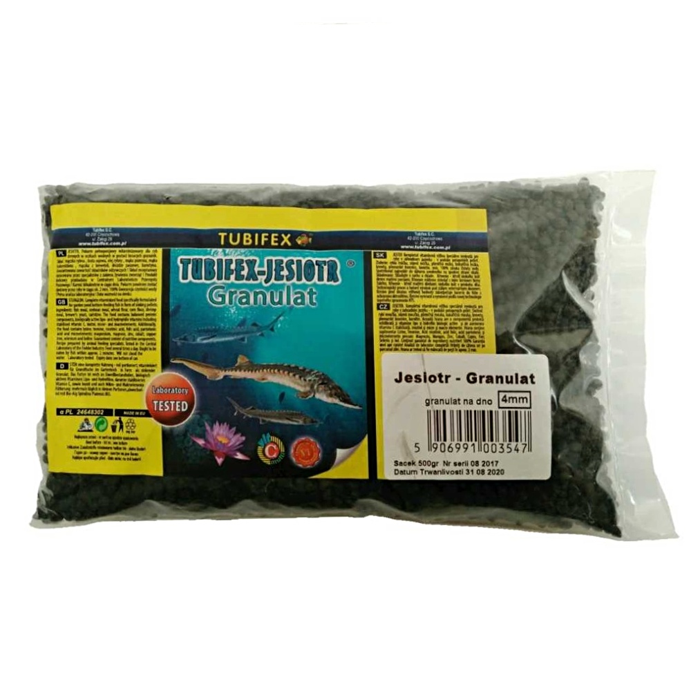 Tubifex krmivo pro jesetery 4 mm 0,5 kg