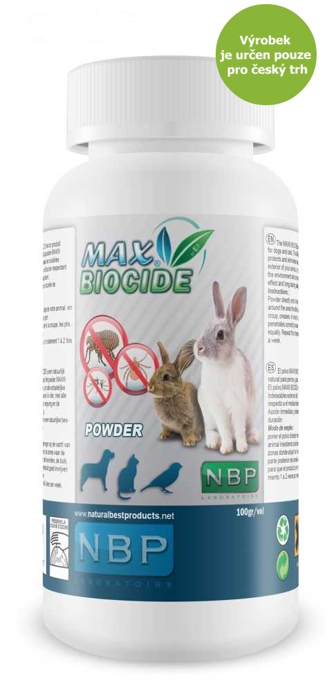 Max Biocide Rabbit Powder repelentní pudr, králík 100 g !CZ!