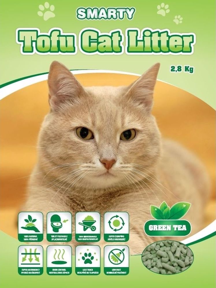 Smarty Tofu Cat Litter Green Tea podestýlka 6 l
