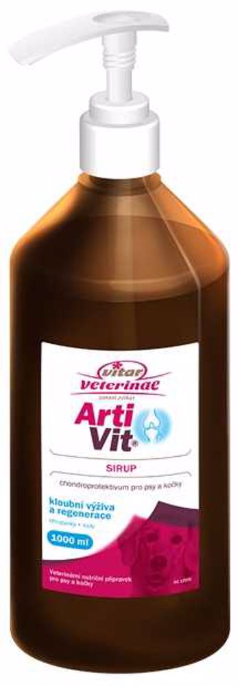 Vitar veterinae Artivit sirup s pumpičkou 1000 ml