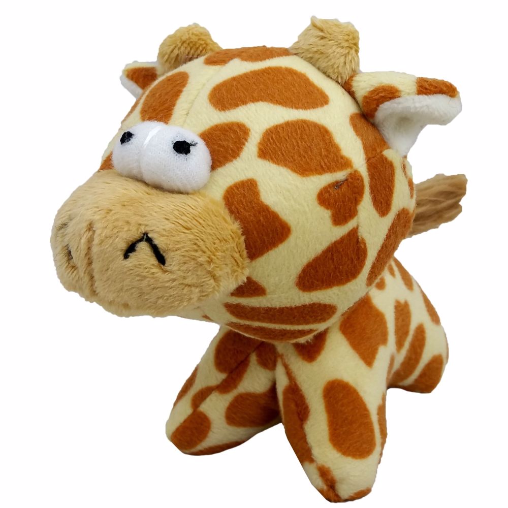 Hračka pes - plyšová žirafa pískací 12 cm
