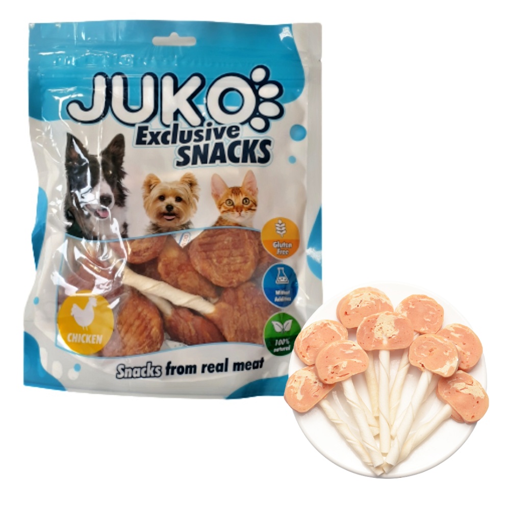 JUKO Snacks Chicken & Codfish lollipop 250 g