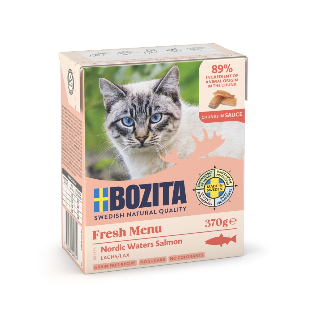Bozita Cat kousky v omáčce s lososem, tetrapak 370 g