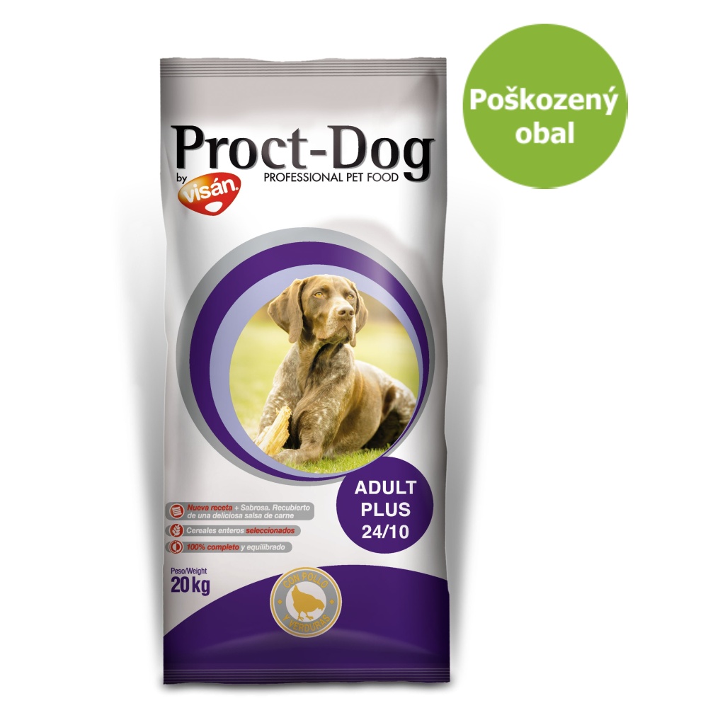 Proct-Dog Adult Plus  10 kg - Poškozený obal - SLEVA 15 %