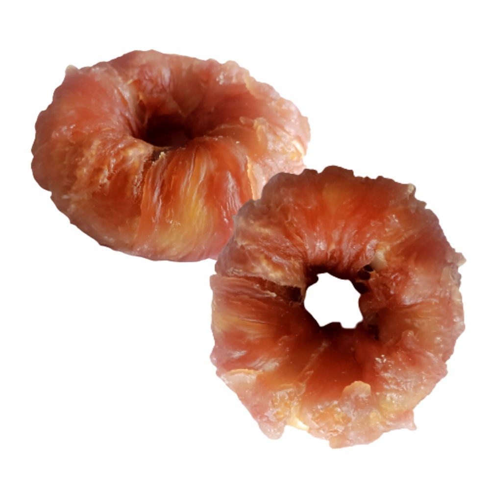 Donut s kuřecím masem měkký JUKO Snacks 6 cm, 1 kg (20 ks)