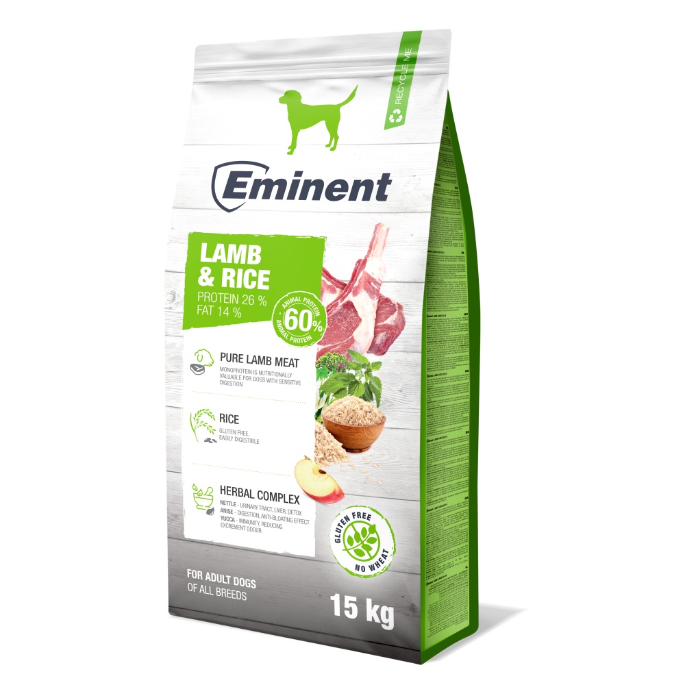 Eminent Dog Lamb & Rice 15 kg