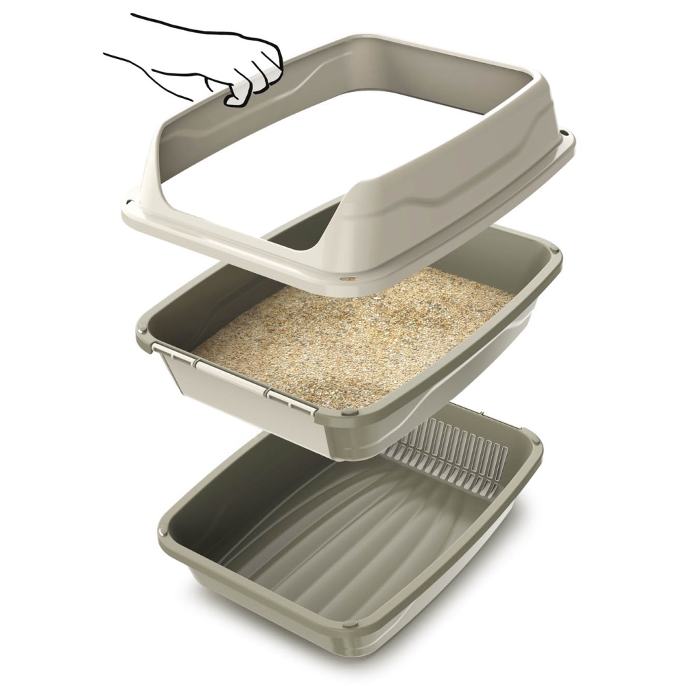 WC s prosívacím sítem podestýlky EASY