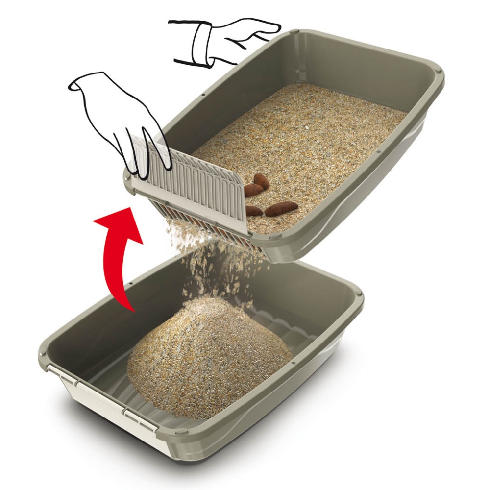 WC s prosívacím sítem podestýlky EASY