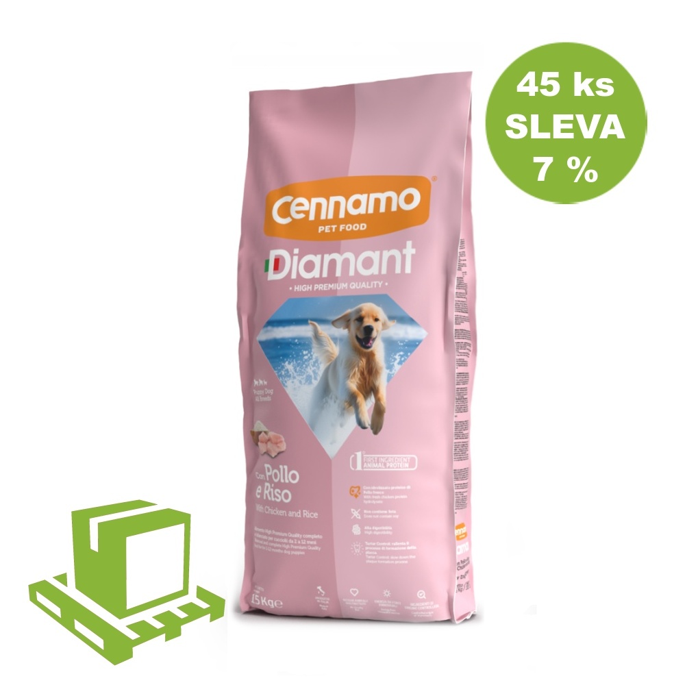 Diamant Dog Puppy 15 kg (paleta 45 ks) SLEVA 7 %