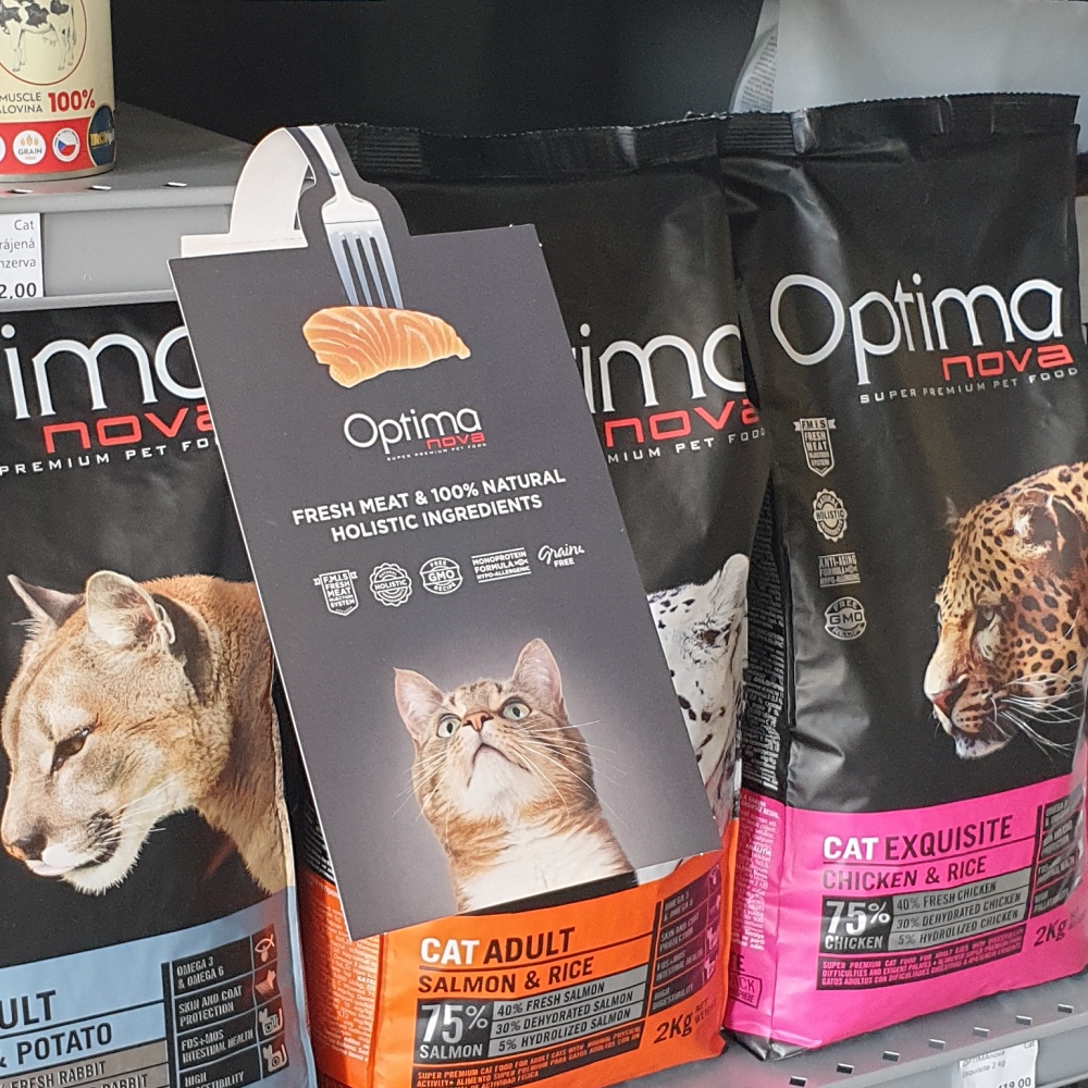Reklama na regál OPTIMAnova Cat