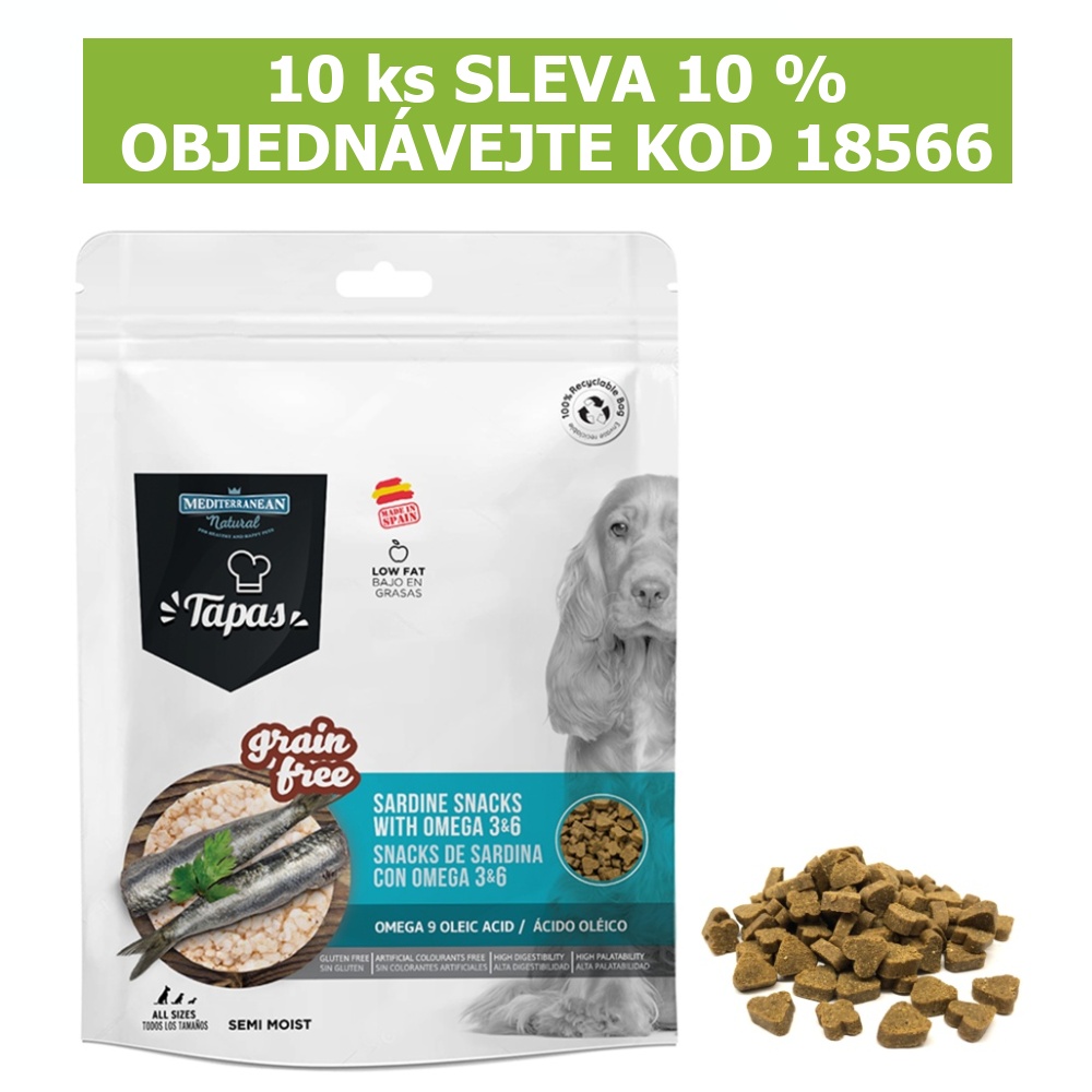 Tapas Snack Dog Sardine with Omega GF 150 g