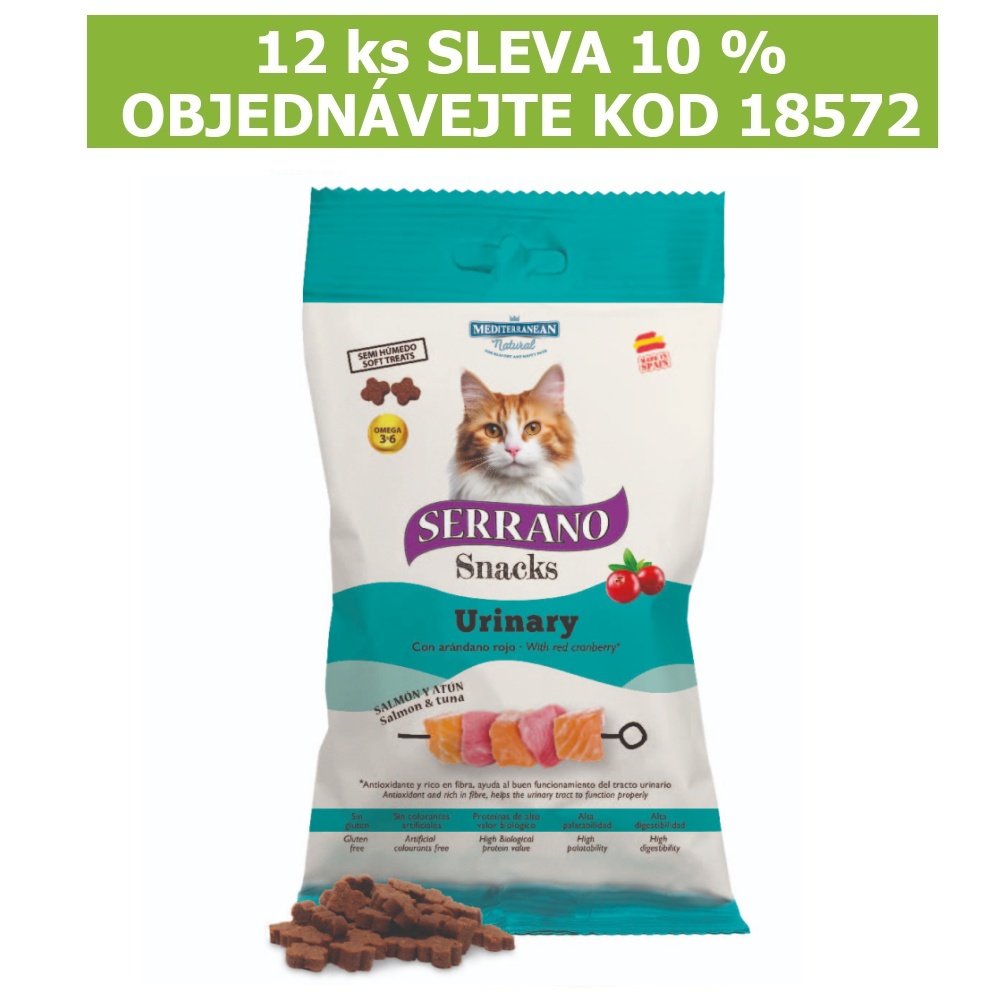 Serrano Snack Cat Urinary Salmon & Tuna 50 g