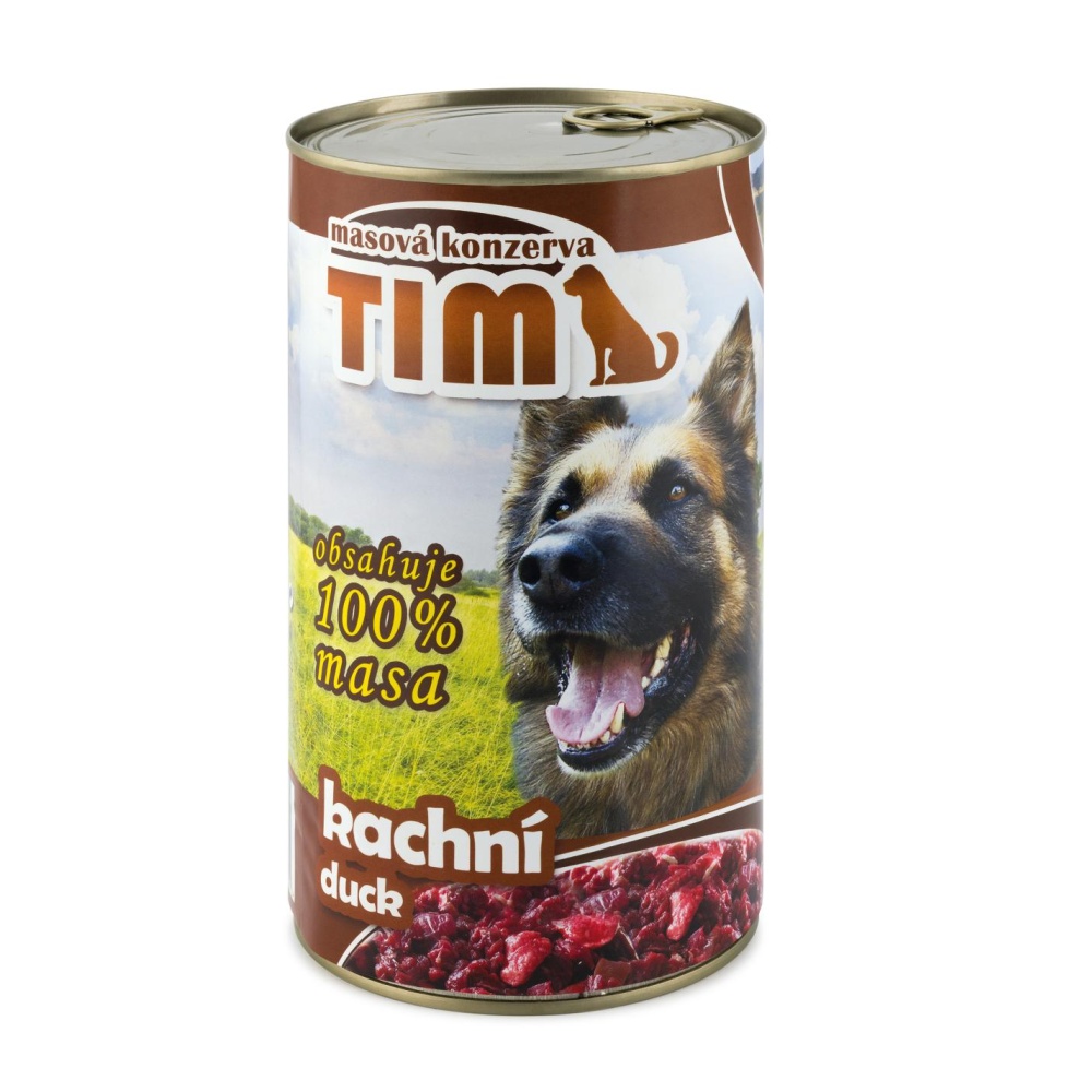 TIM Dog kachní, konzerva 1200 g