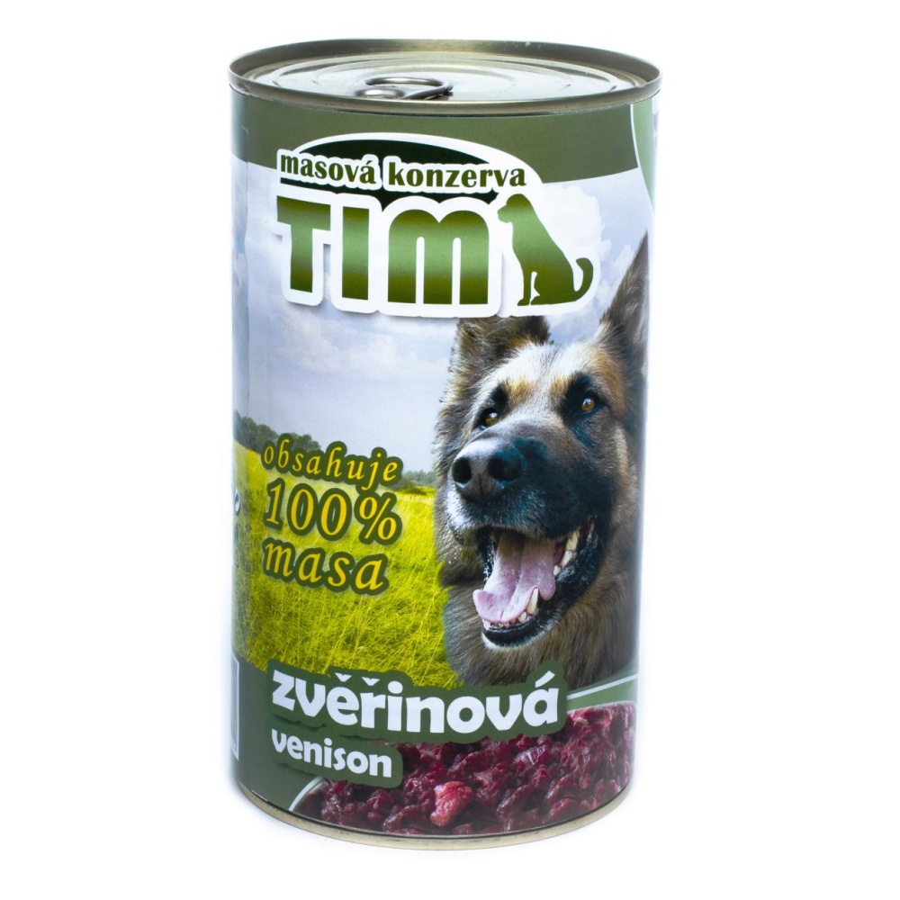 TIM Dog zvěřinová, konzerva 1200 g