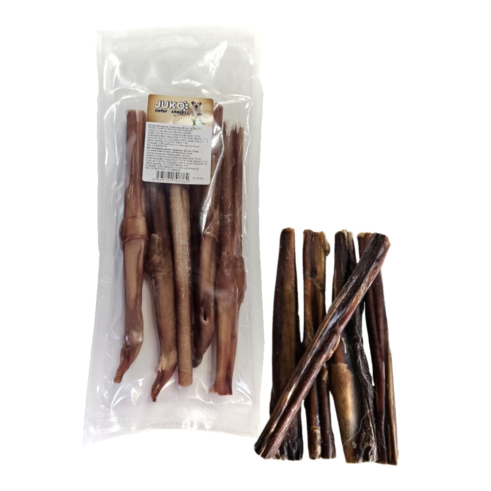 Penis / býkovec hovězí řezaný 20 cm (5 ks)