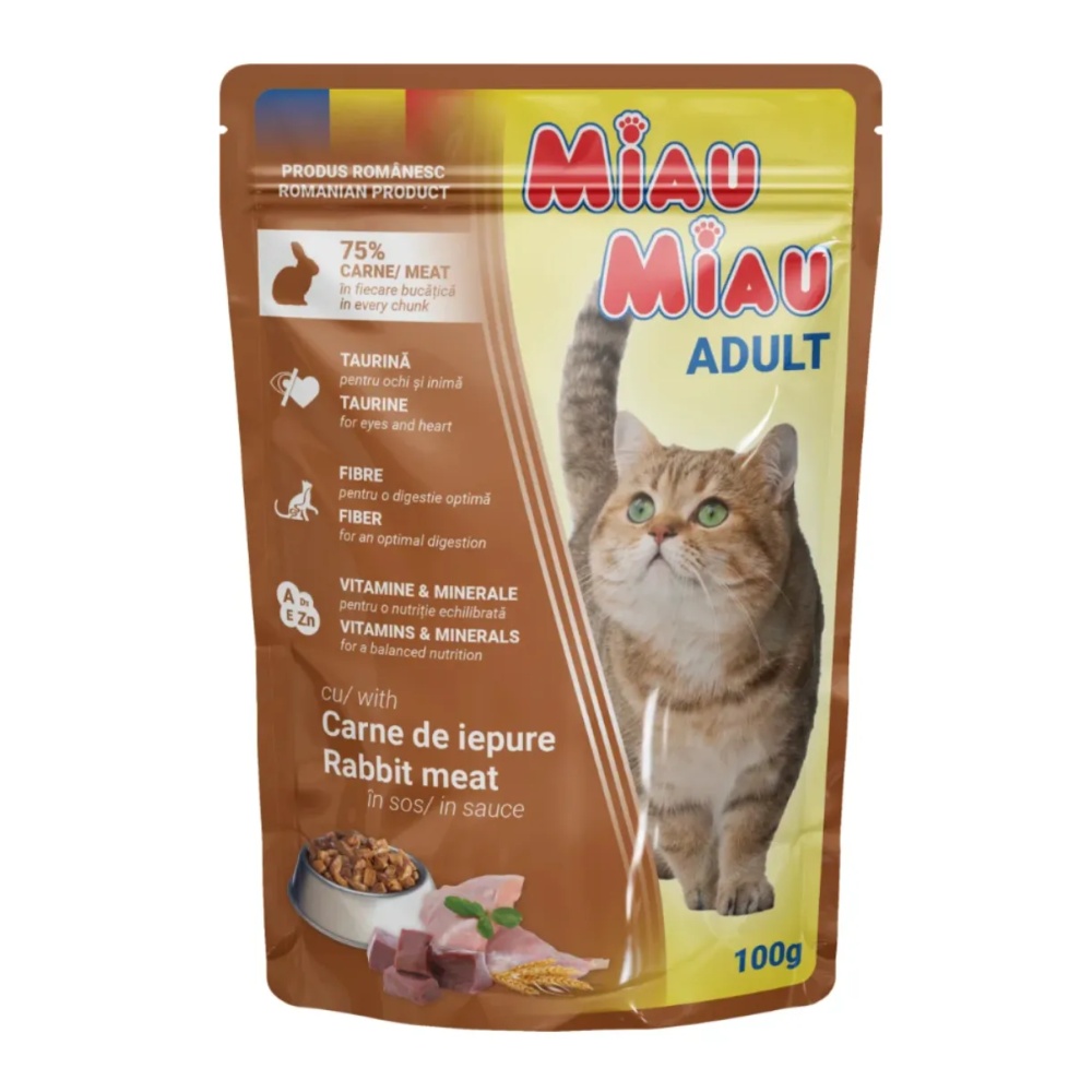 Miau Miau Cat králičí, kapsa 100 g