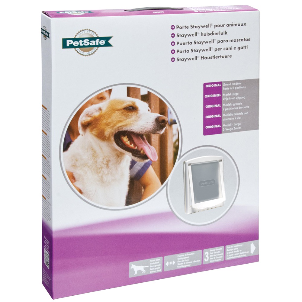 Průchozí dvířka large bílá