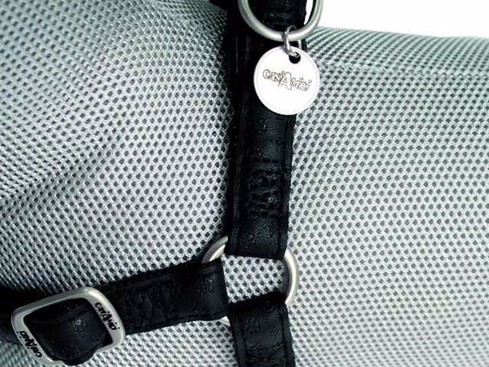 Postroj Mylord černý 2x50-75 cm