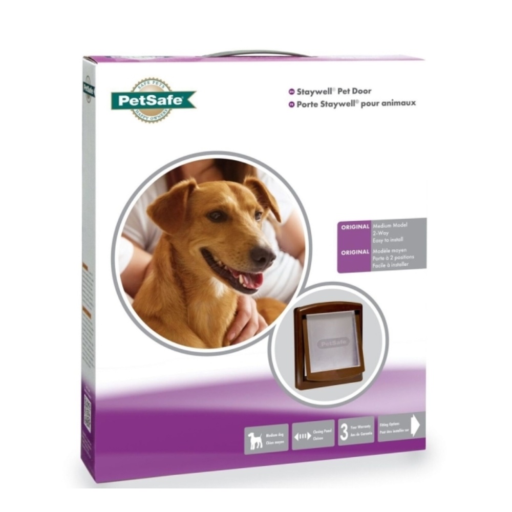 Průchozí dvířka medium hnědá